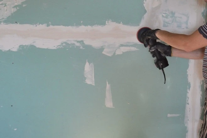 Removing the blue popcorn ceiling